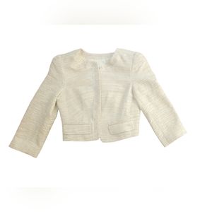 ❤️ CLUB MONACO  KATE  JACKET SIZE: 4 COLOR: CHAMPAGNE SPARKLE.